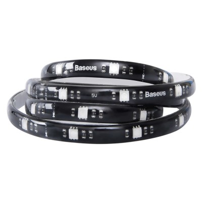Baseus Cool Black USB Colorful Electronic Sports Game Light Strip Standard Version (RGB) Black